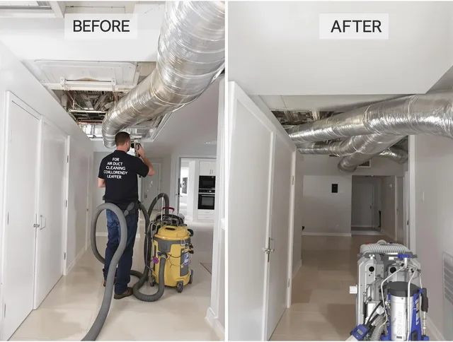 Portsmouth Air Duct Cleaning professional performing thorough air duct cleaning in Portsmouth