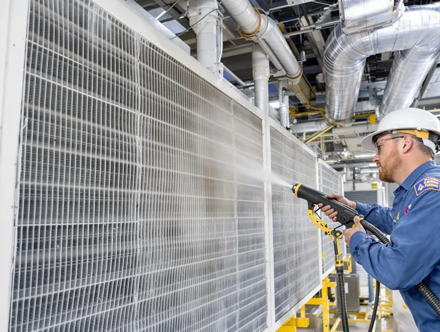 Professional commercial coil cleaning by Portsmouth Air Duct Cleaning in Portsmouth